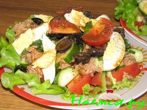 Овощной салат с тунцом Овощной салат с тунцом