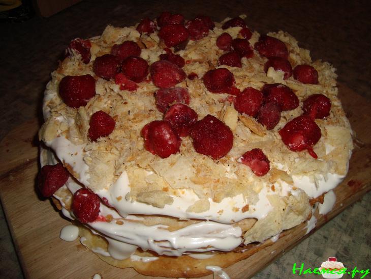 Слоеный торт 'Strawberries i want you'