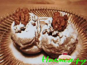 Груши с брусникой