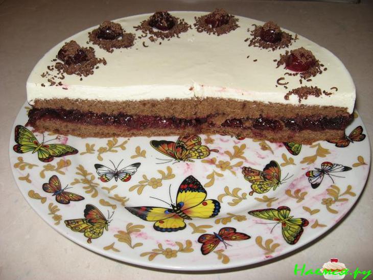 Торт бисквитный 'Вишневый' Торт бисквитный 'Вишневый'