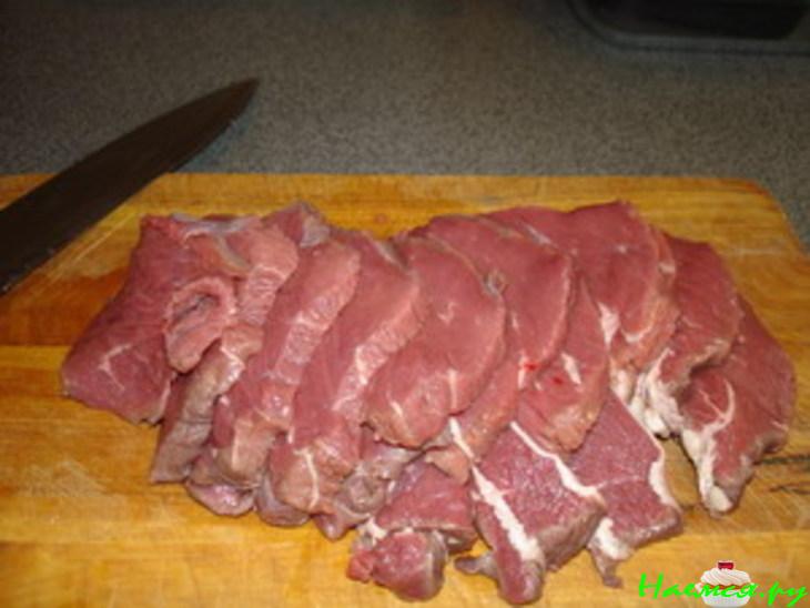 Телятина с грибами