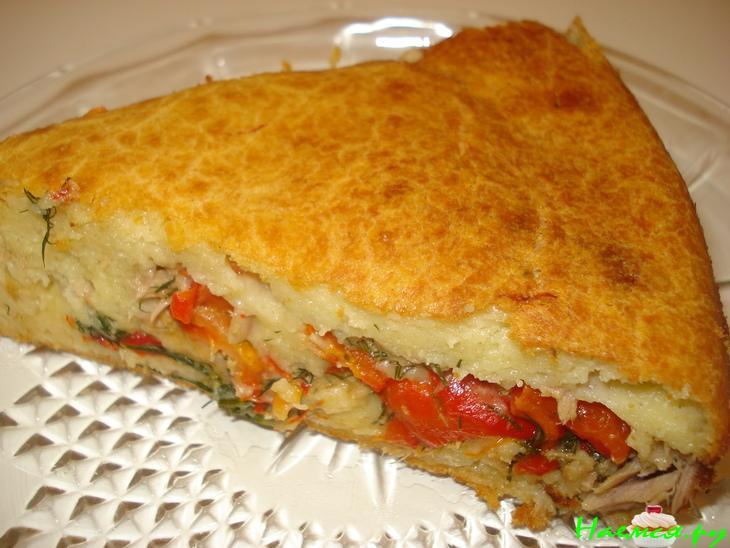 Пирог с тунцом и паприкой Пирог с тунцом и паприкой