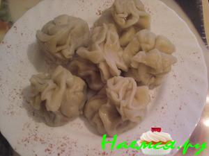 Хинкали со смешанным фаршем Хинкали со смешанным фаршем