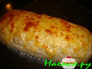 Куриный рулет с печенью