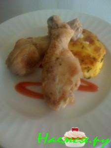 Курица в яблочном соку