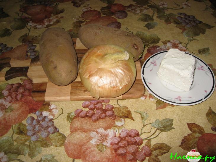 Пирог с брынзой и картошкой