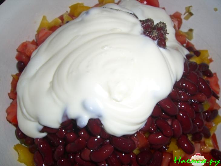 Салат с бобами