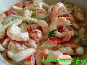Китайский салат с креветками Китайский салат с креветками