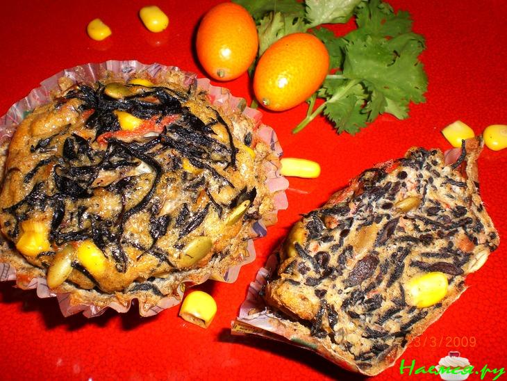Яичные маффины с морской капустой Яичные маффины с морской капустой
