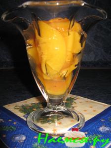 Десерт из консервированных персиков Десерт из консервированных персиков