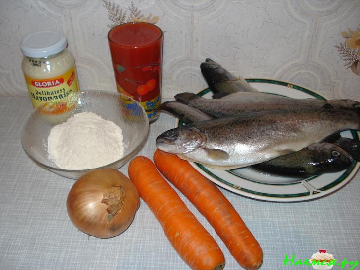 Рыба в томате с майонезом