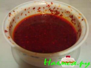 Острый соус из красного перца (пулбибера) Острый соус из красного перца (пулбибера)