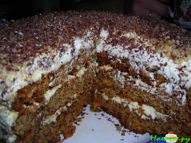 Торт "Татьяна" с орехами и медом