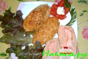 Зразы рыбные из сёмги и пангасиуса Зразы рыбные из сёмги и пангасиуса