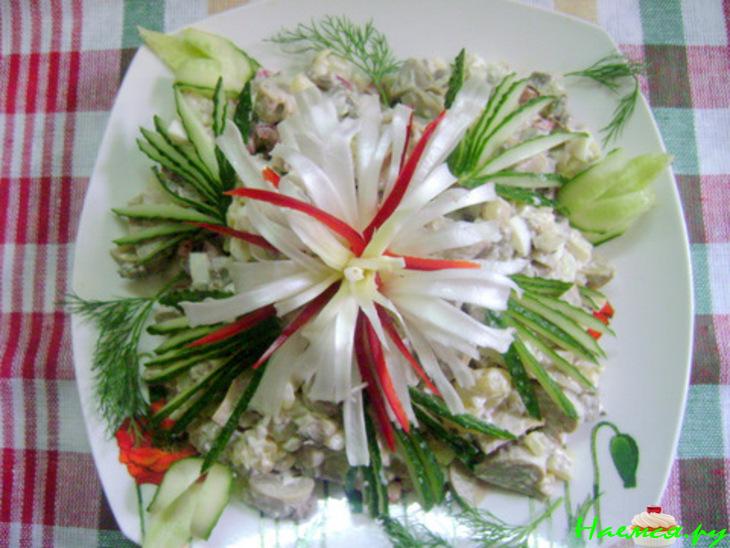 Салат сборный с телячьим сердцем Салат сборный с телячьим сердцем