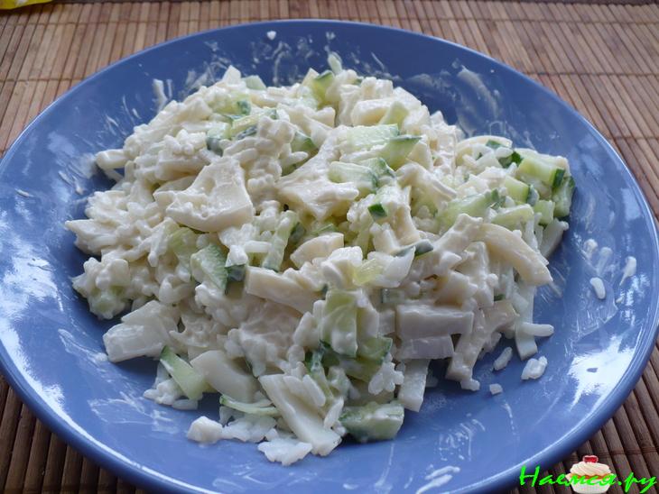 Салат с кальмарами именно в Пост Салат с кальмарами именно в Пост