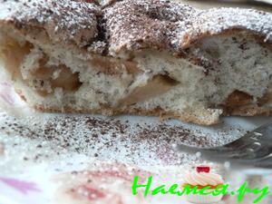 Бисквит с яблоками (один из вариантов) Бисквит с яблоками (один из вариантов)
