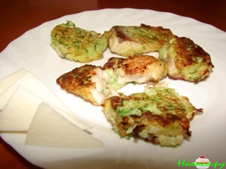 Рыба в кляре из цуккини