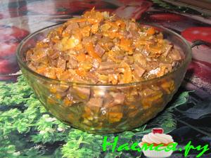 Салат из свиных легких