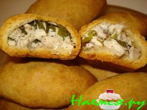 Пирожки к бульону из теста бризе