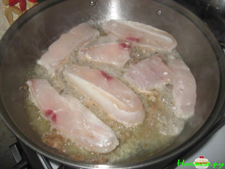 Морской язык в кляре из грецких орешков