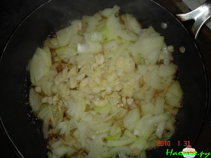 Бараний окорок с чечевицей