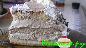 Апельсиновый тортик с необыкновенно нежным шоколадно-сливочным кремом