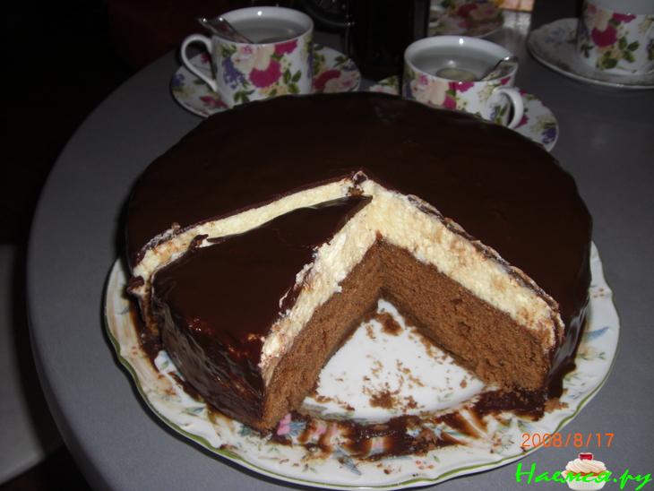 Торт "Птичье молоко - С манной кашей" (уточнение моей маленькой дочери) Торт "Птичье молоко - С манной кашей" (уточнение моей маленькой дочери)