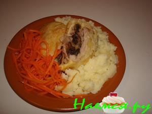 Куриные рулеты в слоеном тесте