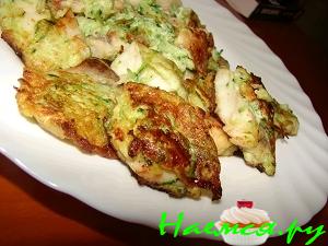 Рыба в кляре из цуккини