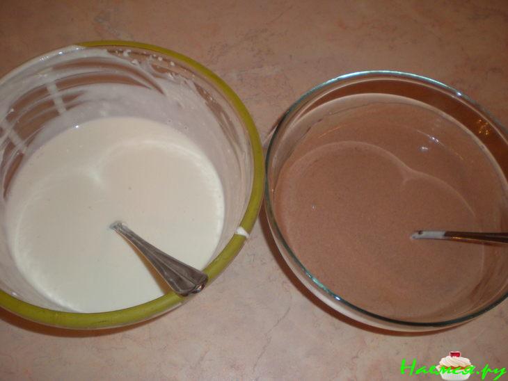 Творожный десерт с бананом