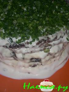 Печёночный тортик (проще не бывает)