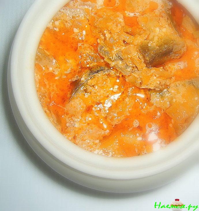 Скумбрия в горшочках