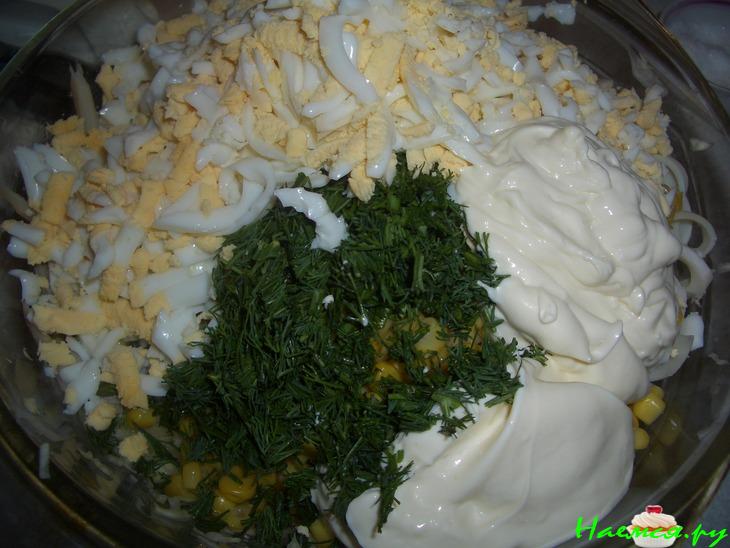 Салат из кальмар