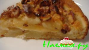 Яблочный пирог с грецкими орешками
