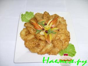 Яблоки в темпуре