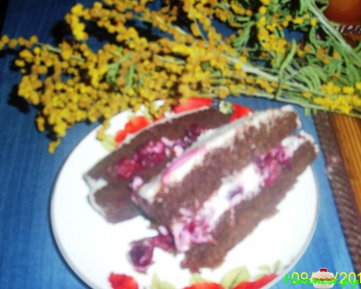 Шоколадный торт с вишней (вариант)