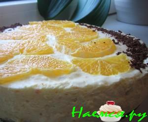 Нежный апельсиновый тортик