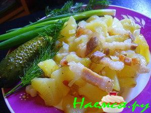 Картошка, жареная на сале