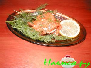 Минтай в соусе