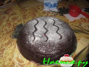 Торт "Пломбир" в шоколадной глазури Торт "Пломбир" в шоколадной глазури