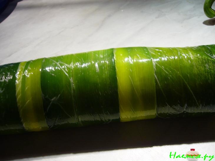 Роллы из лука порея Роллы из лука порея