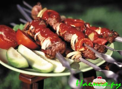 Шашлык из говядины по-балкански