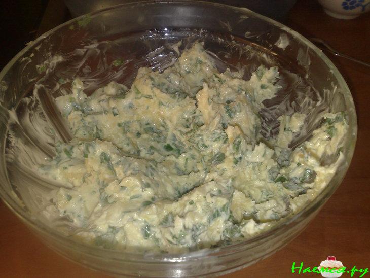 Хлеб с чесночно-сырной начинкой Хлеб с чесночно-сырной начинкой