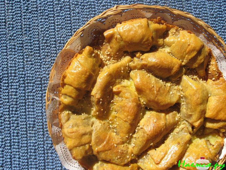 Деревенская Французская запеканка из яблочных долек (или просто симпатичный яблочный пирожок)