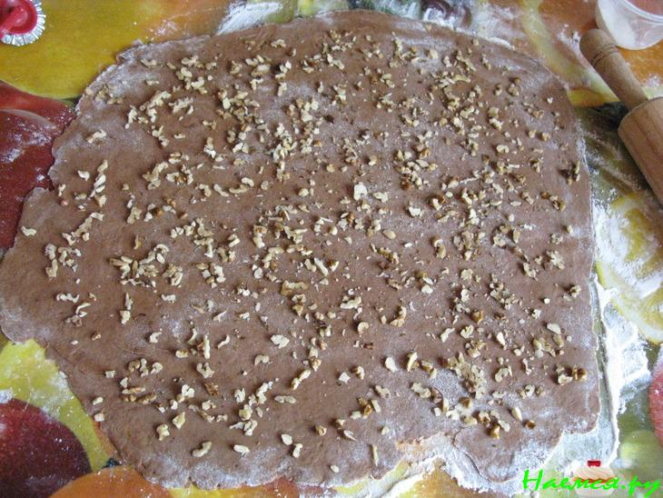 Шоколадное печенье с орехами, кунжутом и шоколадом Шоколадное печенье с орехами, кунжутом и шоколадом