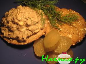 Крем из куриной печени с яйцом