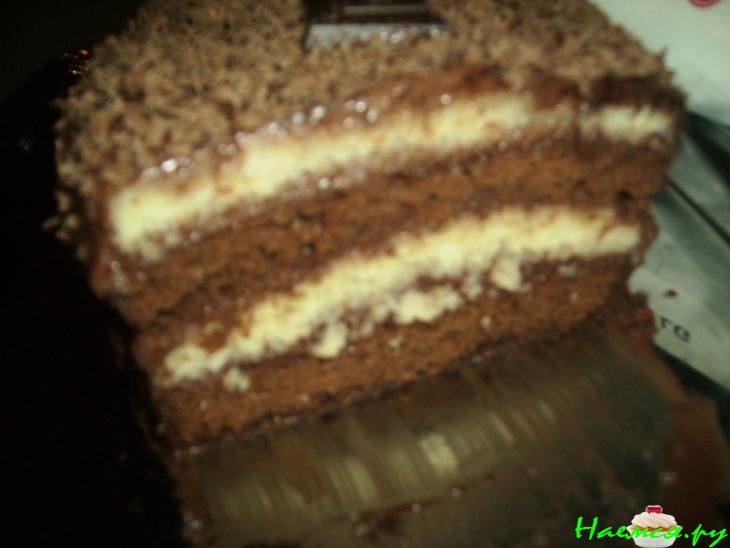 Шоколадно-лимонный торт или сюрприз за 15 минут