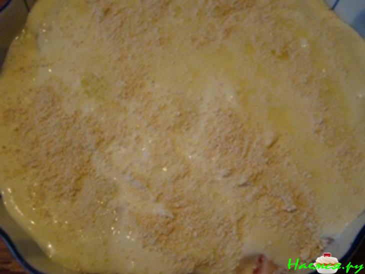 Рыба запеченная под сметанным соусом