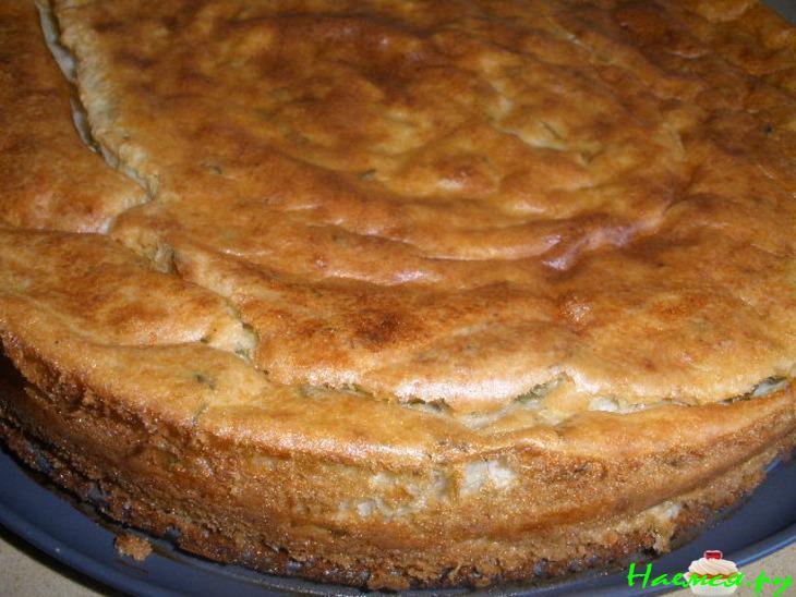 Пирог с творогом и цветной капустой